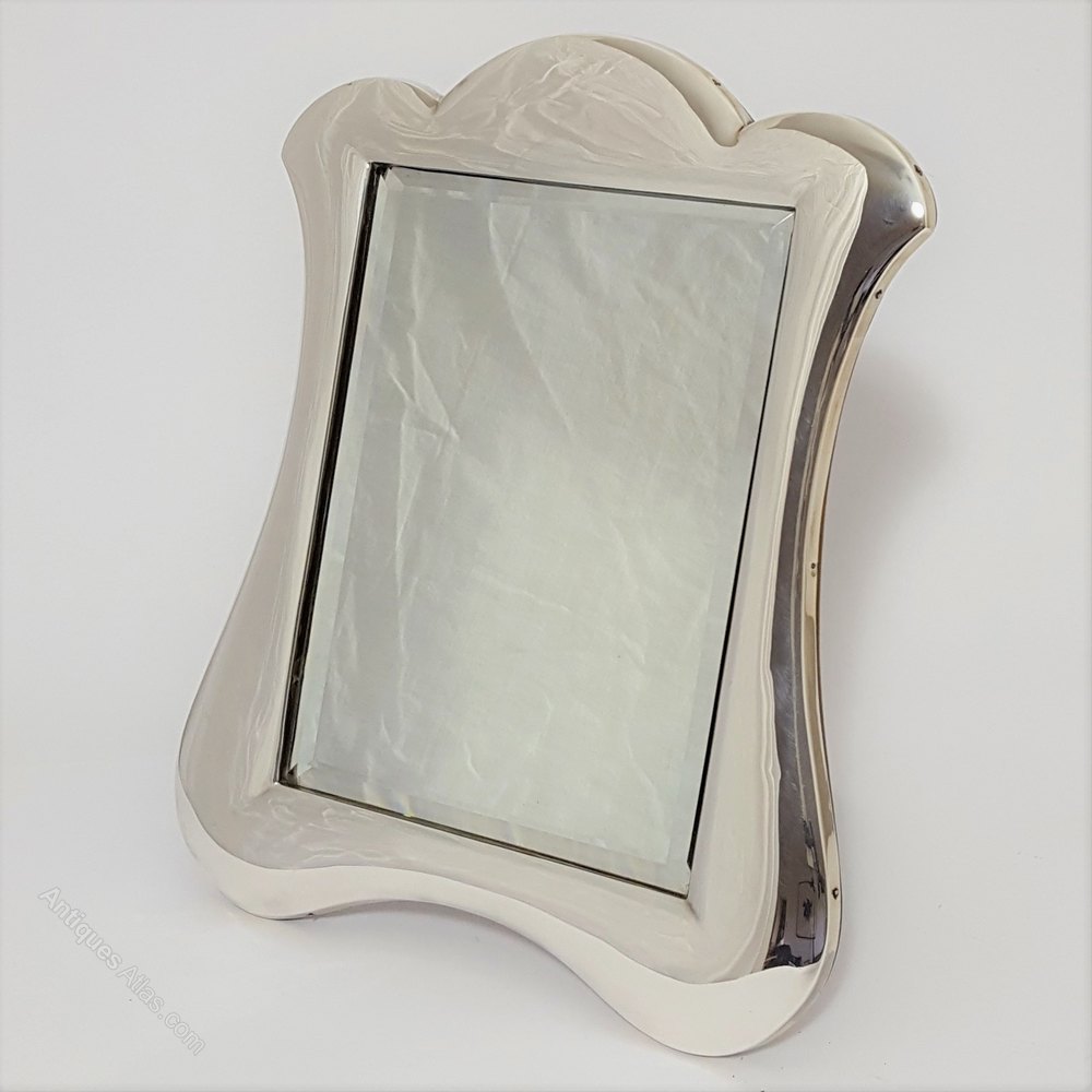 Antiques Atlas Large Silver Easel Dressing Table Mirror 1908