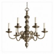 A Late C19th Six Branch Baroque Style Chandelier