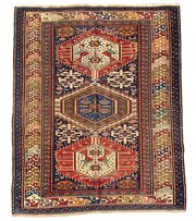 ANTIQUE CAUCASIAN SHIRVAN RUG 163 X 130 Cm