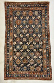 Antique Persian Veramin Rug With Mina Khani Design