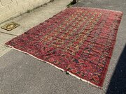 Large Antique Turkmen Bokhara Rug 110 Years Old
