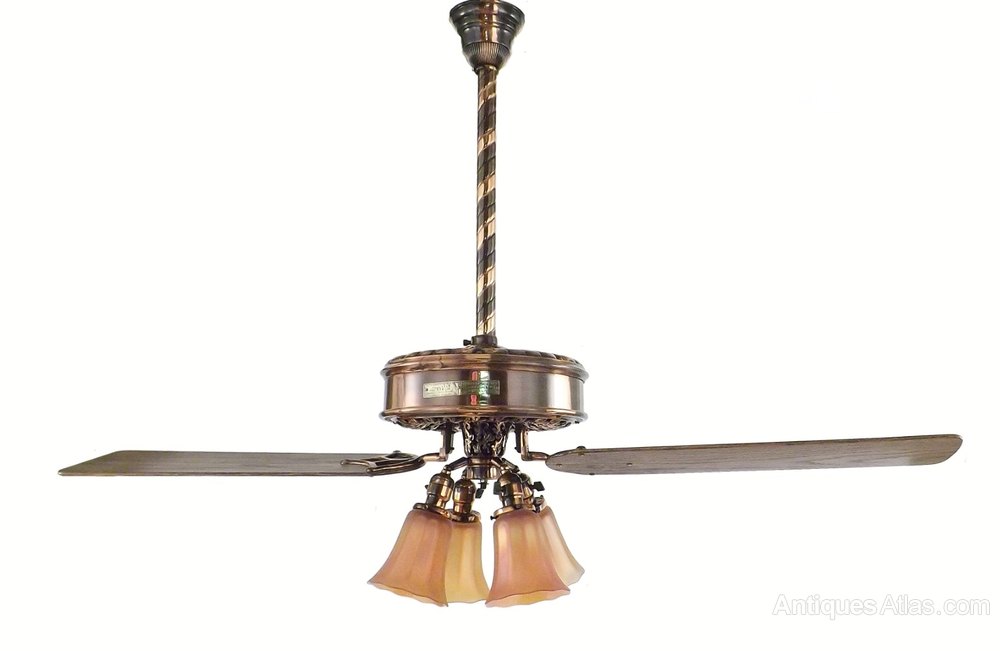 Antiques Atlas Restored Emerson Type 20 2 Blade Ceiling Fan