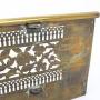 4ft Victorian Pierced Brass Fire Fender  club fender