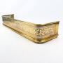 4ft Victorian Pierced Brass Fire Fender Curb Guard