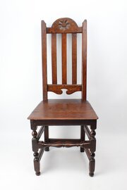 Antique 17th Century Oak Hall Chair