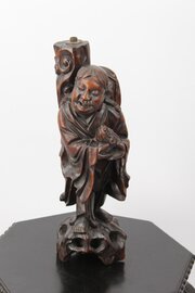 Antique Chinese Carving Daoist Immortal Liu Hai