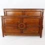 Antique Edwardian Oak Double Bed Vono Bedstead