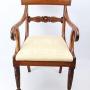 Antique Regency Mahogany Carver Chair / Desk Chair