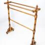 Antique Victorian Ash Towel Rail Stand