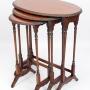 Antique Victorian Nest of 3 Mahogany Tables