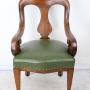 Antique Victorian Oak Scroll Arm Chair