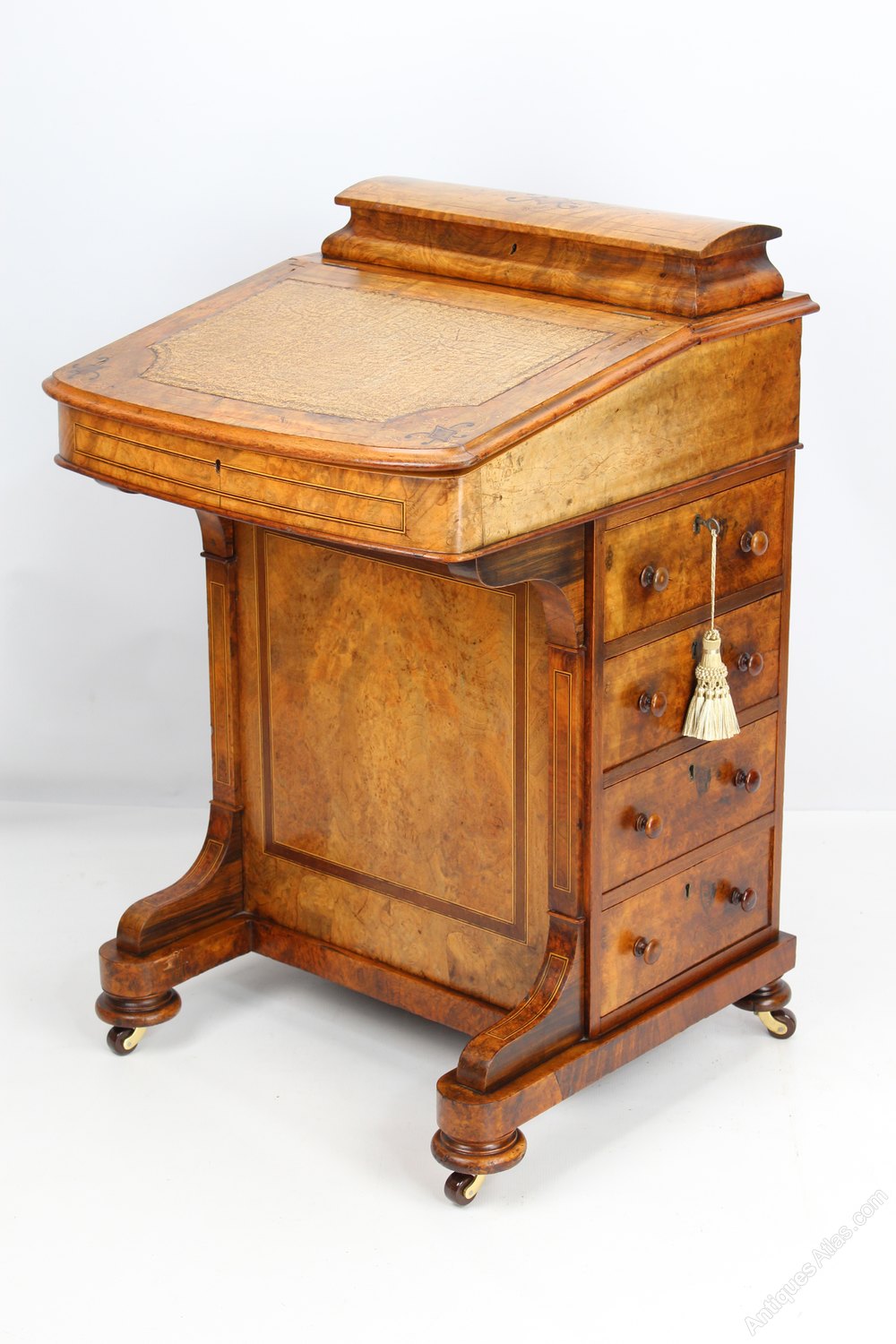 Antique Victorian Walnut Davenport Desk Antiques Atlas