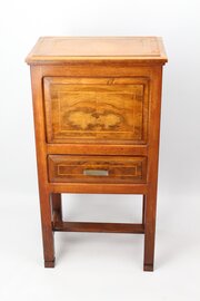 Art Deco Burr Walnut Side Cabinet / Sewing Box