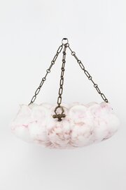 Art Deco Marbled Glass Plafonnier Light Shade