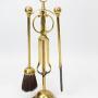 Edwardian Brass Fire Tool Companion Set