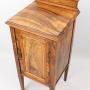 Edwardian Burr Walnut Maple  Co Bedside Cabinet  bedside cupboard