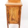 Edwardian Burr Walnut Maple & Co Bedside Cabinet
