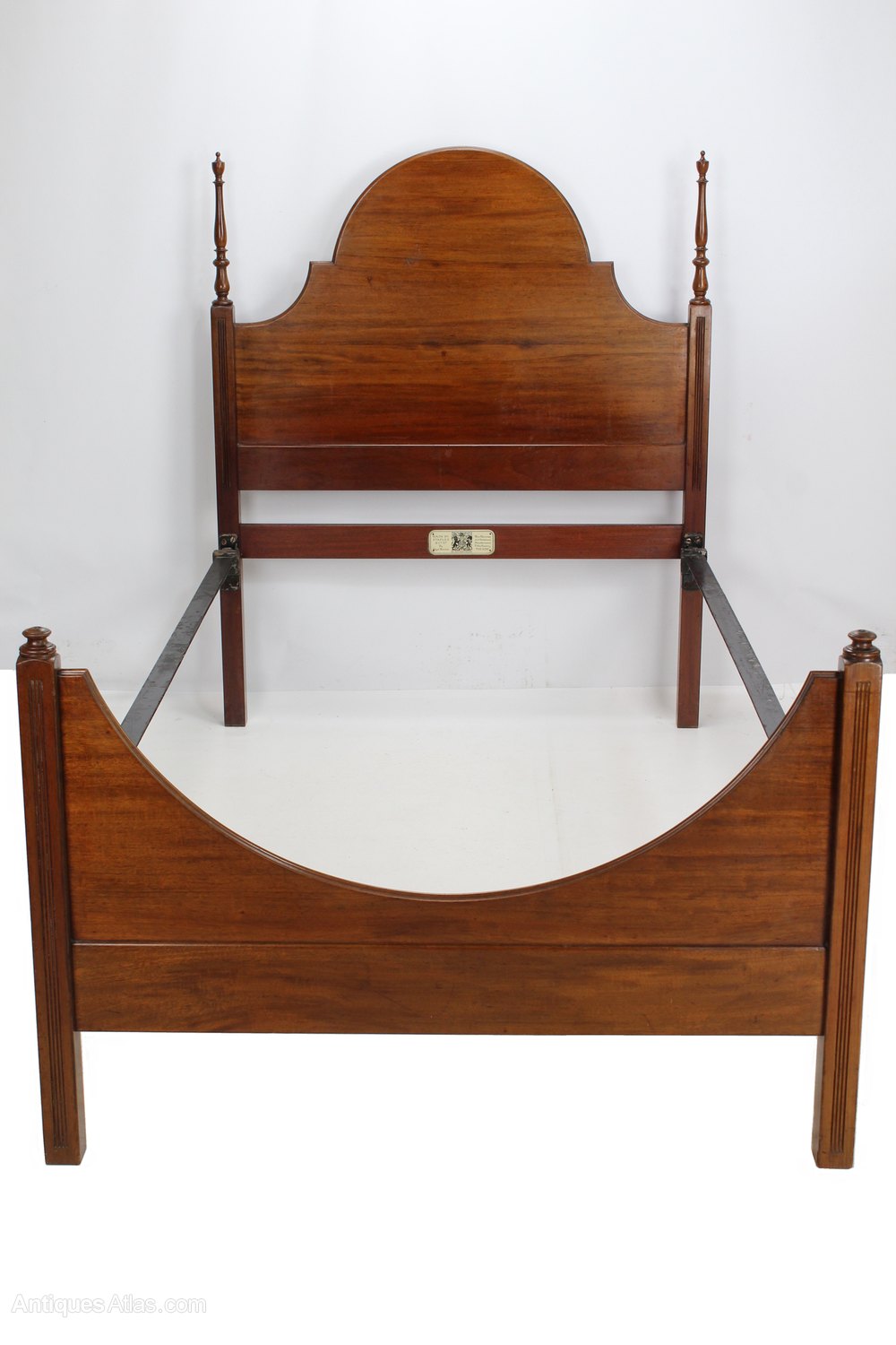 Edwardian Mahogany Large Single Bed (3FT6) Antiques Atlas