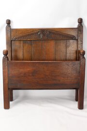 Edwardian Oak Single Bed - Vono Bedstead Bedframe