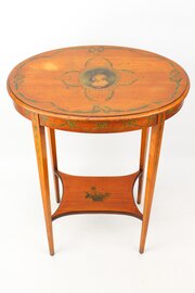 Edwardian Painted Satinwood Occasional Table