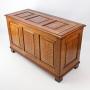 Edwardian Solid Oak Panelled Coffer /Blanket Chest
