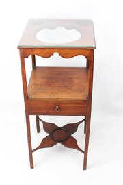 Georgian Mahogany Bedside Table / Night Stand