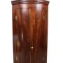 Georgian Mahogany Bow Front Corner Cupboard