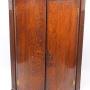 Georgian Oak Bow Front Corner Cupboard
