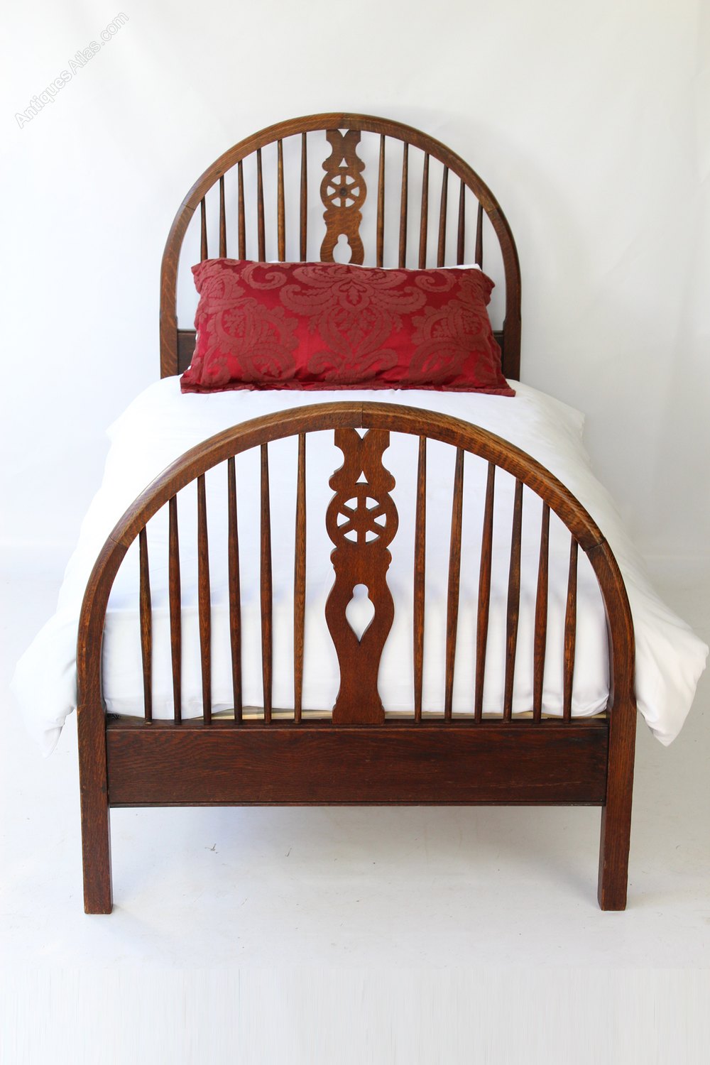 Heals Arts & Crafts Oak Single Bed Cottage Range Antiques Atlas