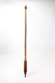 Large Antique Victorian Bamboo Curtain Pole (7FT) 