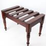 Large Victorian Mahogany Luggage Stand Suitcase Rack