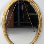 Large Victorian Oval Gilt Wall Mirror