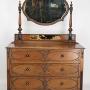 Oak Chinoiserie Dressing Chest Of Drawers