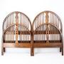 Pair Antique Arts & Crafts Oak Single Beds Heals