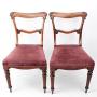Pair Victorian Rosewood Dining Chairs