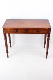 Regency Mahogany & Brass Inlaid Writing Table Desk
