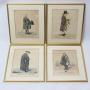 Set 4 Antique Georgian Etchings by Robert Dighton 