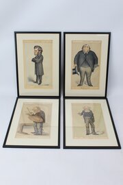 Set 4 Antique Vanity Fair Spy Prints Caricatures