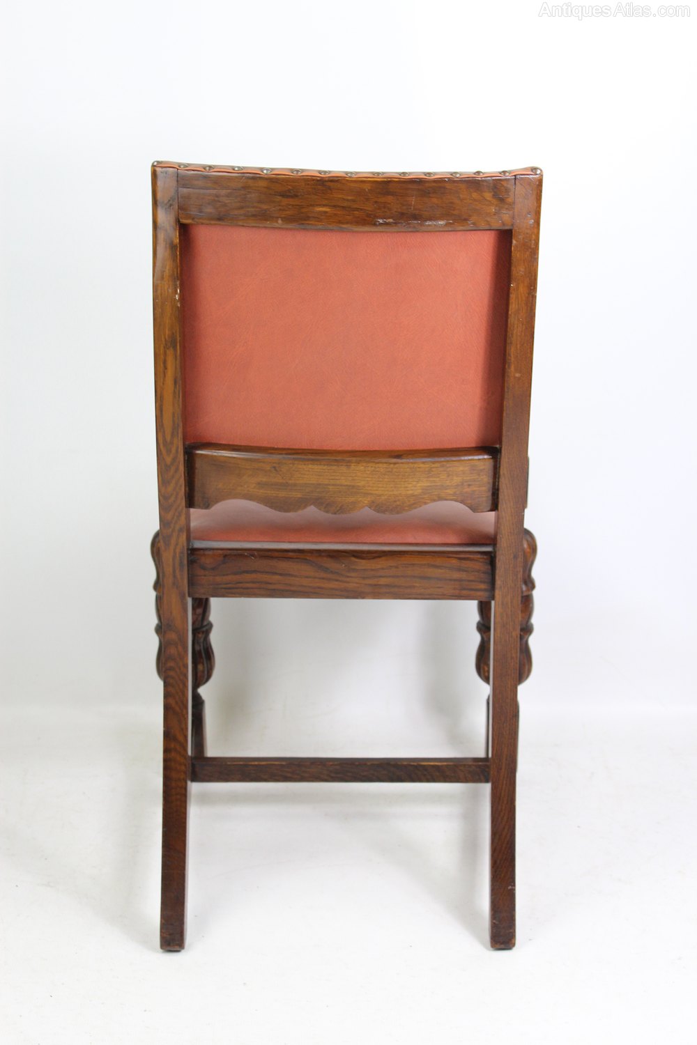 Set 4 Vintage Art Deco Oak Dining Chairs Antiques Atlas Antique Dining Chairs Art Deco