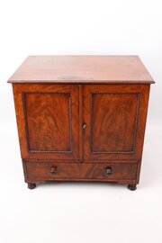 Small Antique Regency Mahogany Table Top Cabinet
