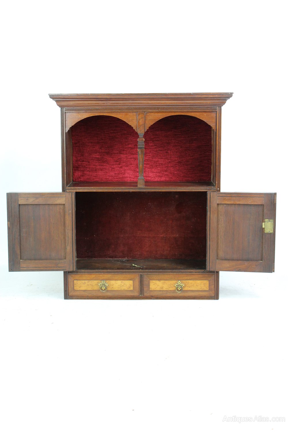 Small Antique Victorian Walnut Hanging Antiques Atlas