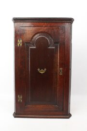 Small Early Georgian Oak Corner Cupboard