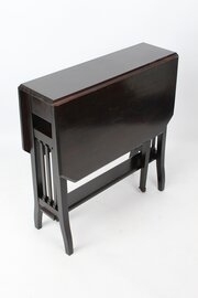 Small Edwardian Ebonised Mahogany Sutherland Table