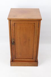 Small Edwardian Inlaid Mahogany Bedside Cabinet