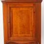 Small Edwardian Inlaid Walnut Corner Cupboard