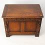 Small Edwardian Oak Blanket Chest Coffer