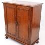 Small Edwardian Oak Bookcase  cabinet