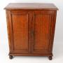 Small Edwardian Oak Bookcase / Hall Cupboard