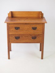 Small Edwardian Oak Chest Of Drawers