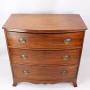 Small Georgian Mahogany Bow Front Chest Drawers